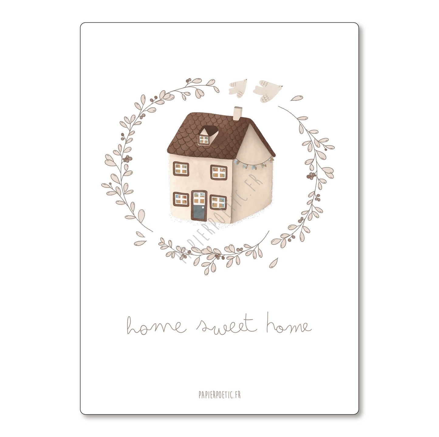 Carte/Card "Home sweet home"