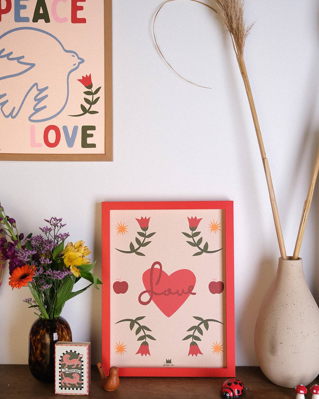 Affiche - Peace and love (30 x 40 cm)