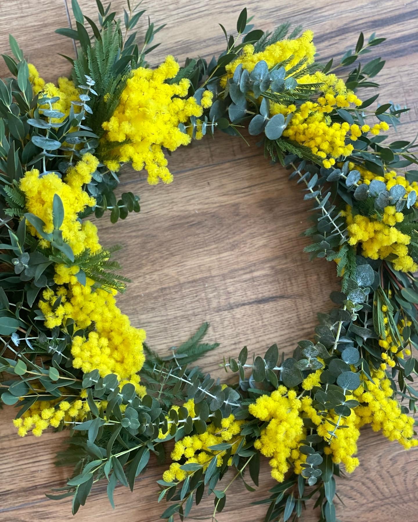 Atelier couronne florale.
