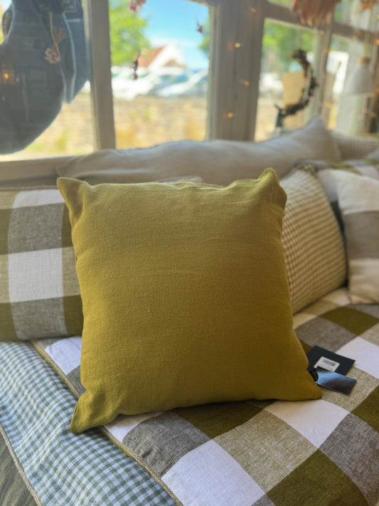 Coussin lin uni