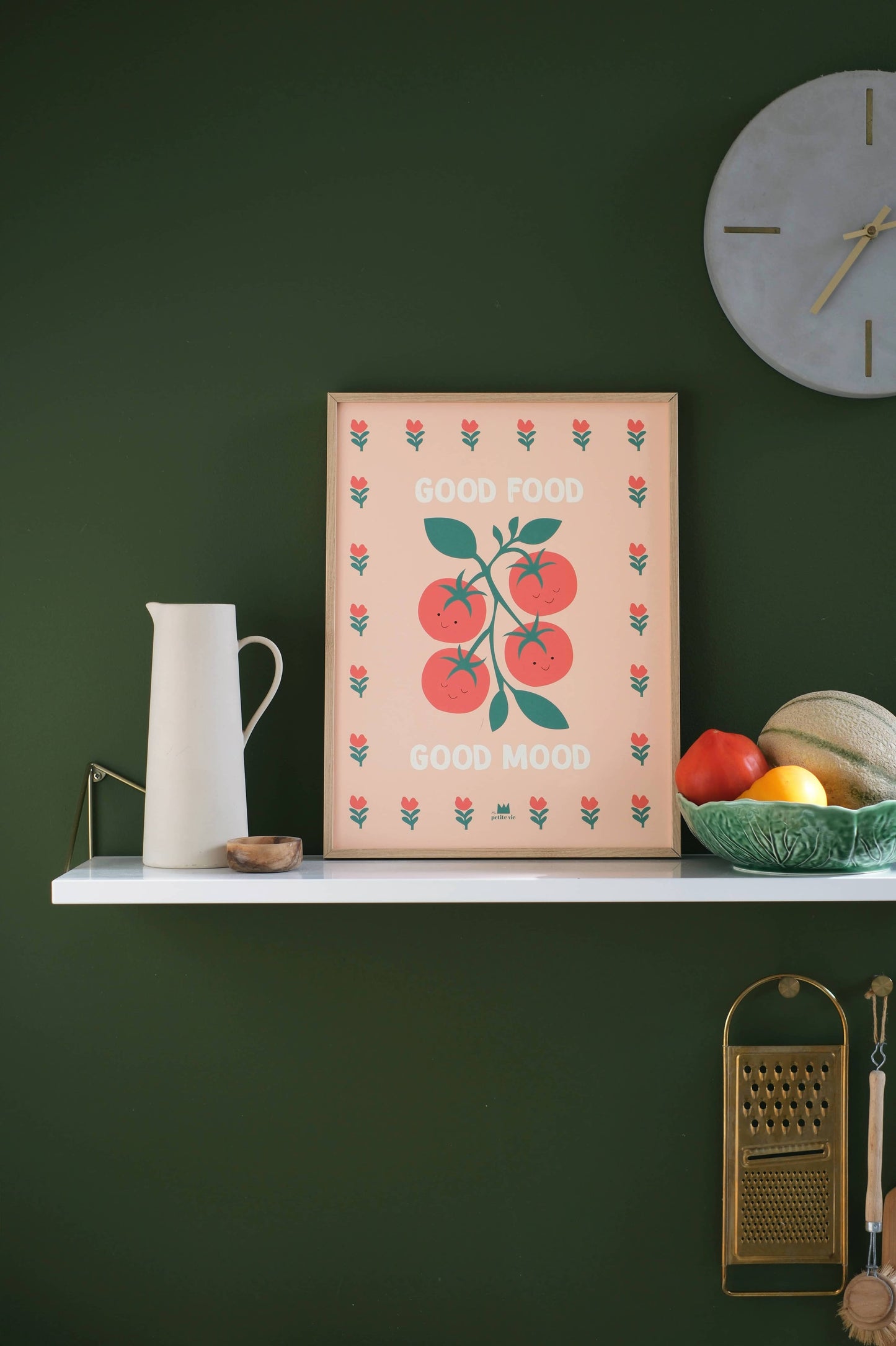 Affiche - Good food Good mood (30 x 40 cm)