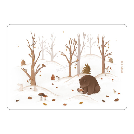 Carte Postale / Card "Forêt d'hiver"