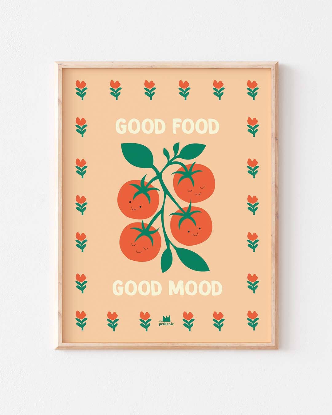 Affiche - Good food Good mood (30 x 40 cm)