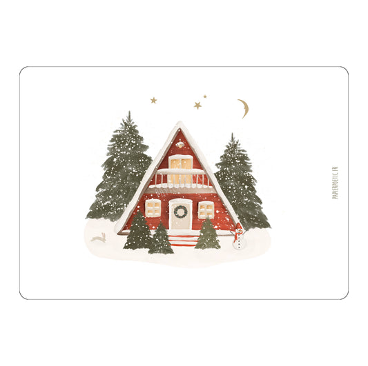 Carte Postale / Card "Chalet de Noël"