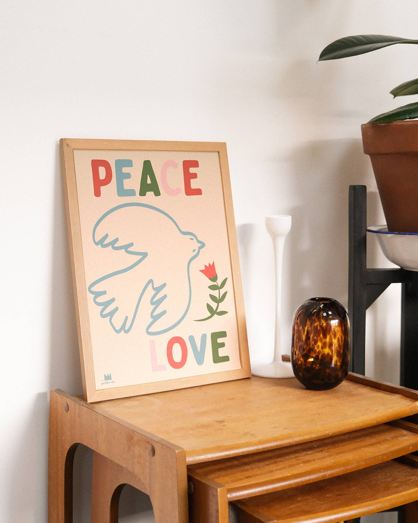 Affiche - Peace and love (30 x 40 cm)