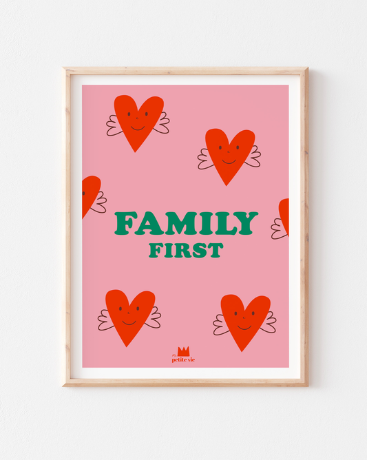 Affiche - Family first (30 x 40 cm)