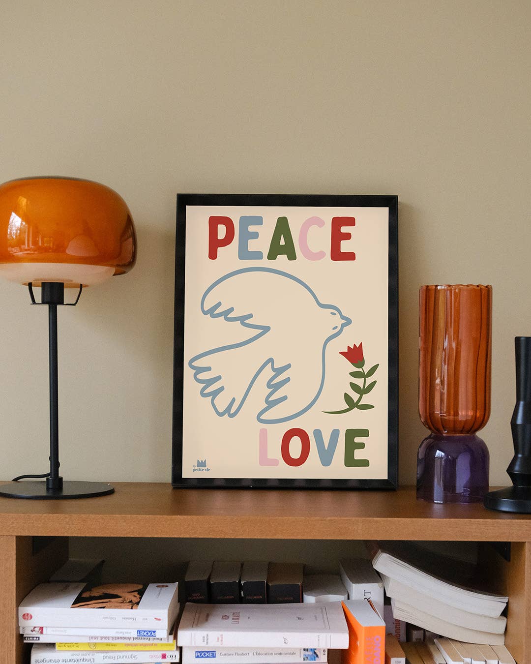 Affiche - Peace and love (30 x 40 cm)